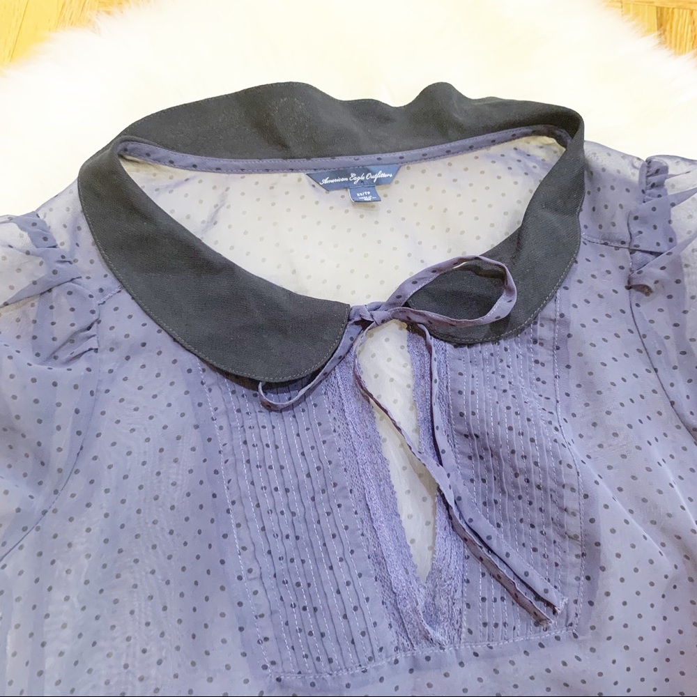 American Eagle Dark Purple Top